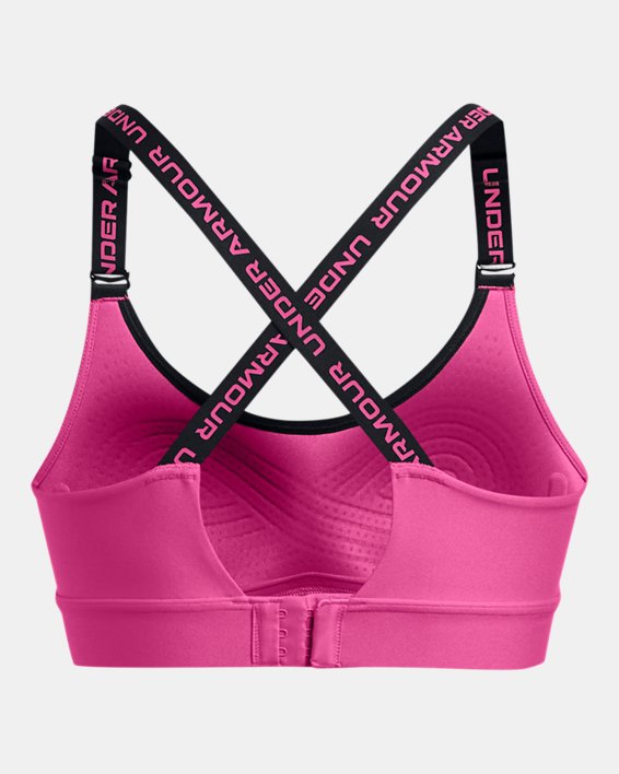 Brassière de sport UA Infinity 2.0 Mid pour femme, Pink, pdpMainDesktop image number 5